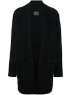 Laneus Oversized Coat, Men's, Size: 50, Black, Polyamide/spandex/elastane/virgin Wool