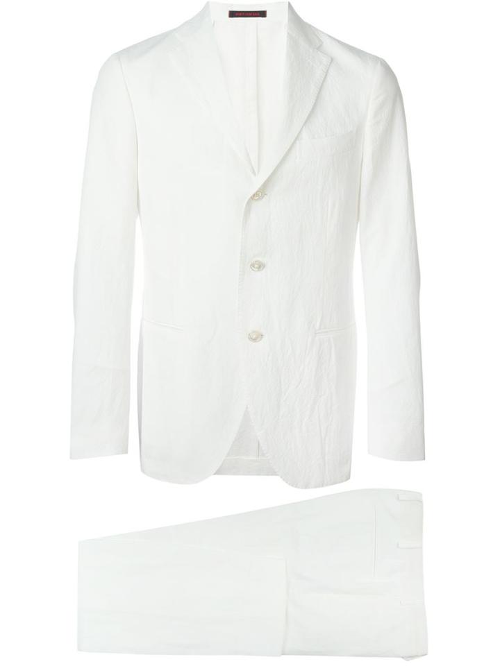 The Gigi 'degas' Suit, Men's, Size: 48, White, Cotton/linen/flax