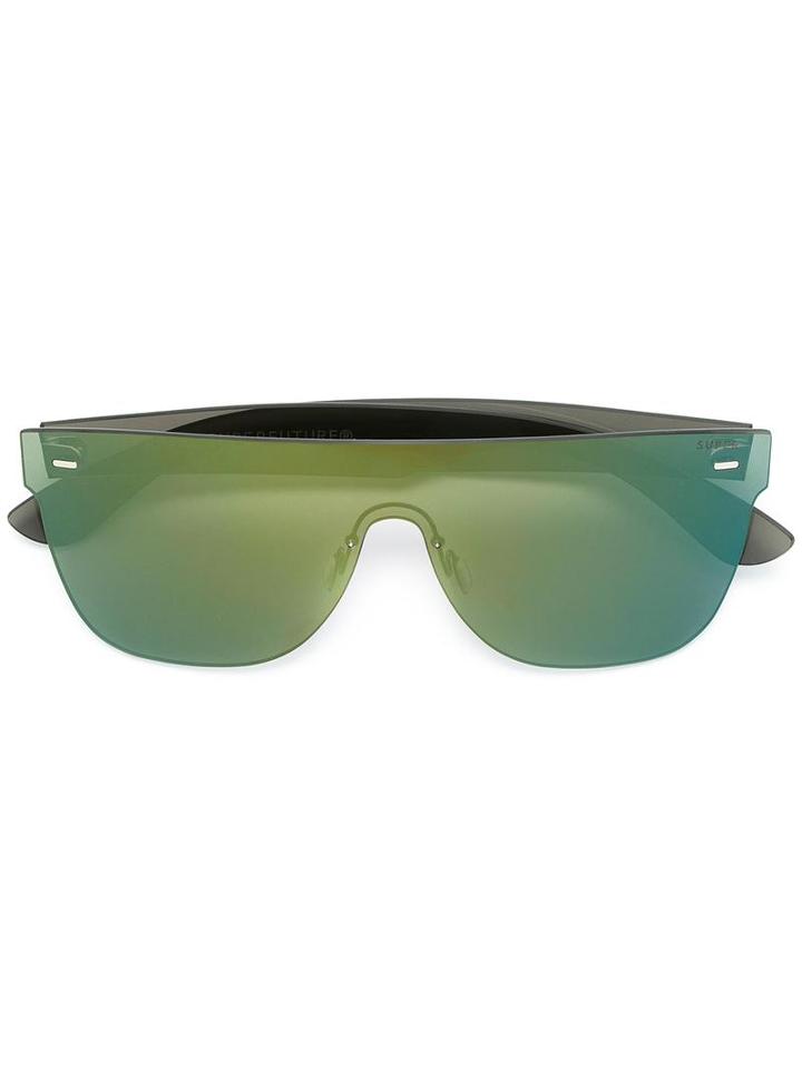 Retrosuperfuture - 'tuttolente Flat Top' Sunglasses - Unisex - Acetate - One Size, Green, Acetate
