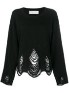 Iro Distressed Sweater - Black