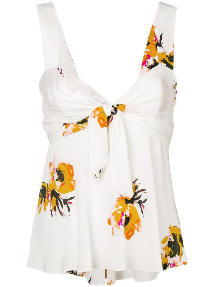 A.l.c. Floral Babydoll Camisole - White