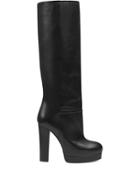 Gucci Platform Knee Length 130mm Boots - Black