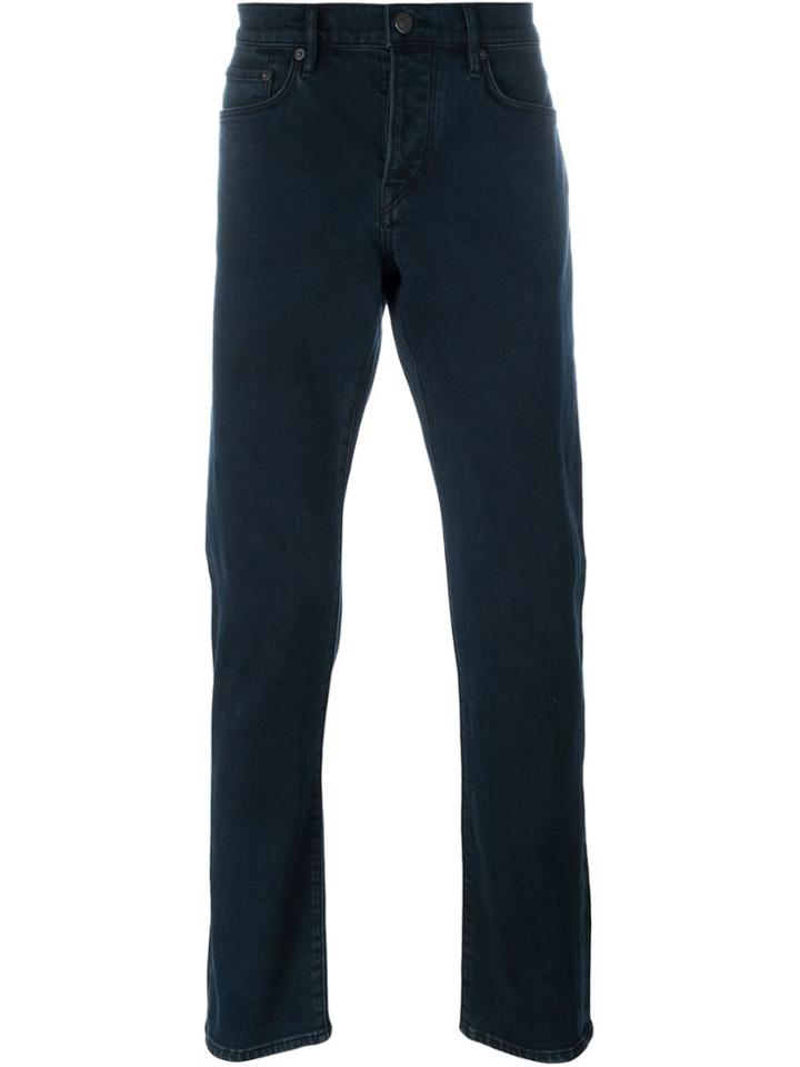 Burberry Straight Leg Trousers - Blue