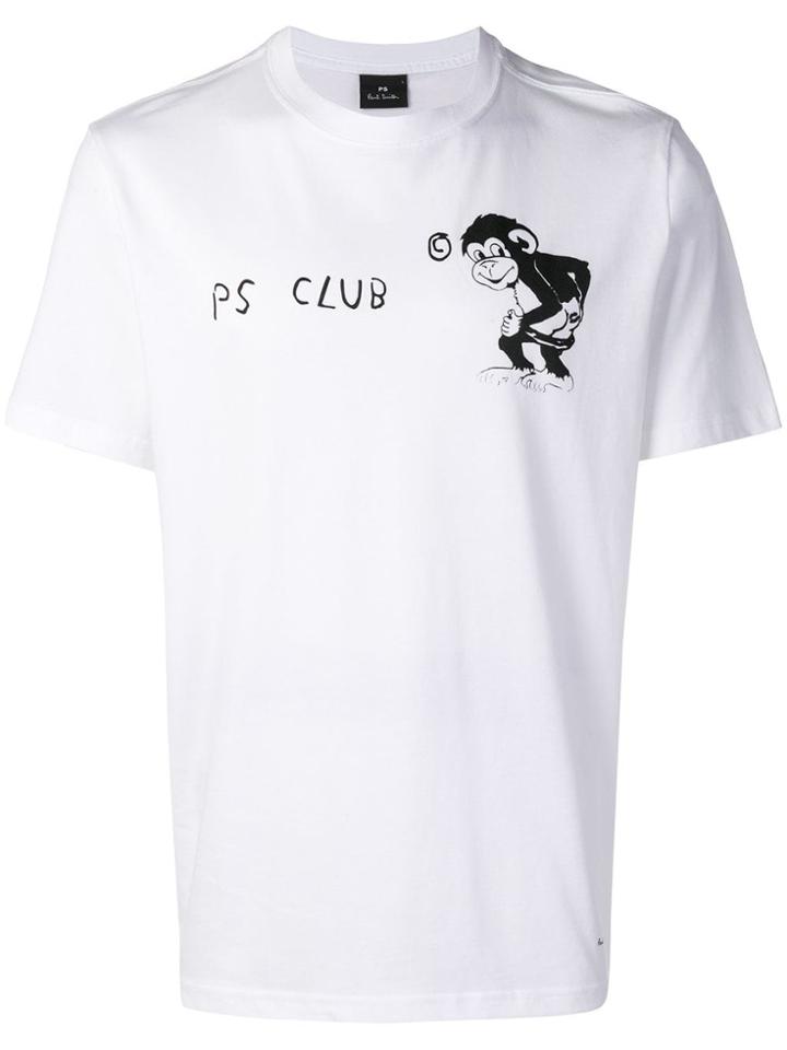 Ps By Paul Smith Logo Patch T-shirt - White