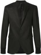 Neil Barrett Woven Blazer, Men's, Size: 48, Black, Cotton/kapok/acrylic/wool