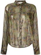 Mes Demoiselles Floral Print Shirt - Green