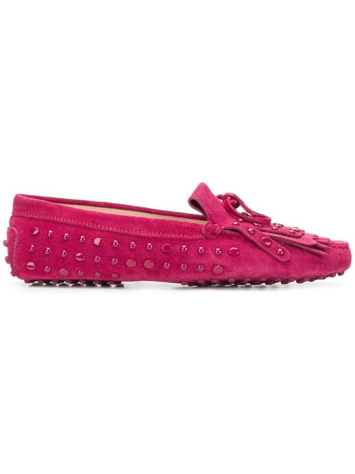 Tod's Studded Loafers - Pink