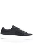 Escada Embellished Logo Sneakers - Black