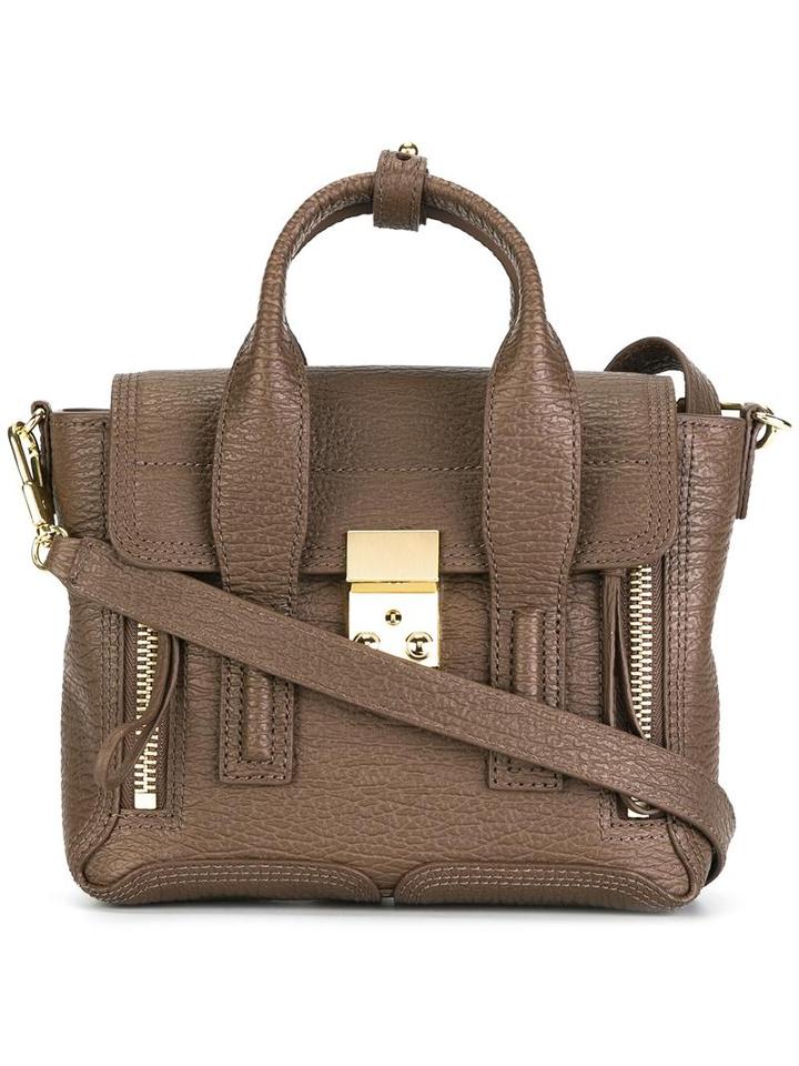 3.1 Phillip Lim Mini Pashli Satchel, Women's, Brown, Calf Leather