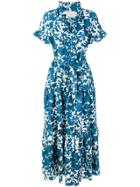 La Doublej Lilium Printed Dress - Blue
