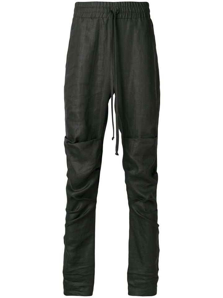 Lost & Found Rooms Ruched Drop-crotch Trousers - Black