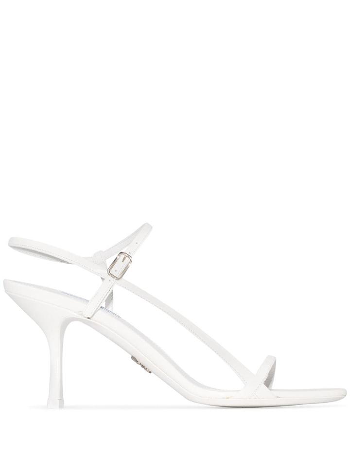 Prada Slingback 75mm Sandals - White