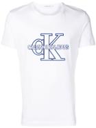 Calvin Klein Jeans Logo Print Crew Neck T-shirt - White
