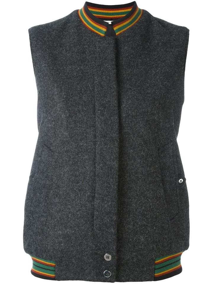 Marco De Vincenzo Embroidered Vest, Women's, Size: 42, Grey, Polyester/viscose/virgin Wool