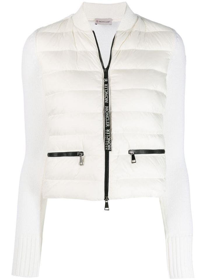 Moncler Cropped Padded Jacket - White