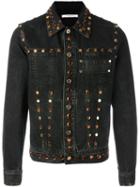 Givenchy Embellished Denim Jacket, Men's, Size: Small, Black, Cotton
