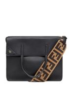 Fendi Large Flip Shoulder Bag - Black