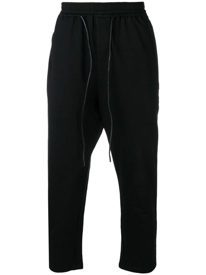 Joe Chia Drawstring Cropped Trousers - Black