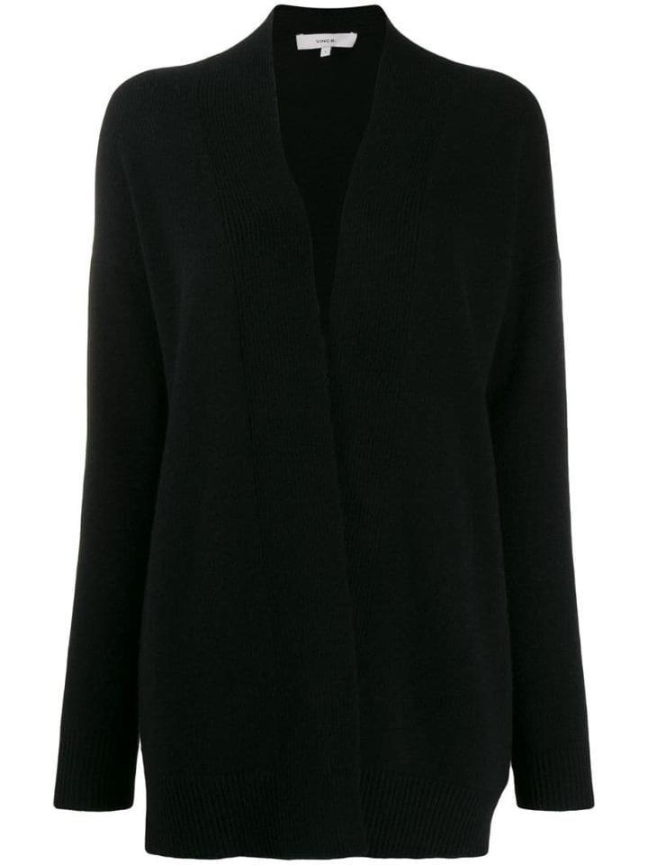 Vince Open Front Cardigan - Black