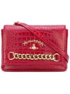 Vivienne Westwood Red Label - Chain Detail Shoulder Bag - Women - Cotton/leather - One Size, Cotton/leather