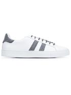 Eleventy Striped Panel Sneakers