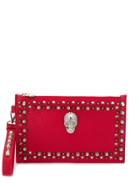 Philipp Plein Studded Skull Clutch - Red