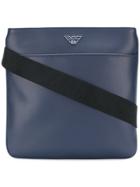 Emporio Armani Logo Strap Messenger Bag - Blue