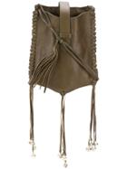 Di Liborio Tassel Detail Crossbody Bag - Green