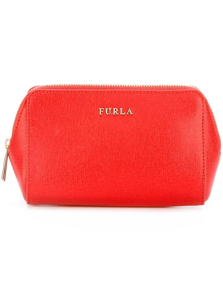 Furla Logo Plaque Zip Pouch