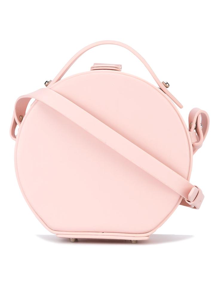 Nico Giani - Circular Shoulder Bag - Women - Leather - One Size, Women's, Pink/purple, Leather