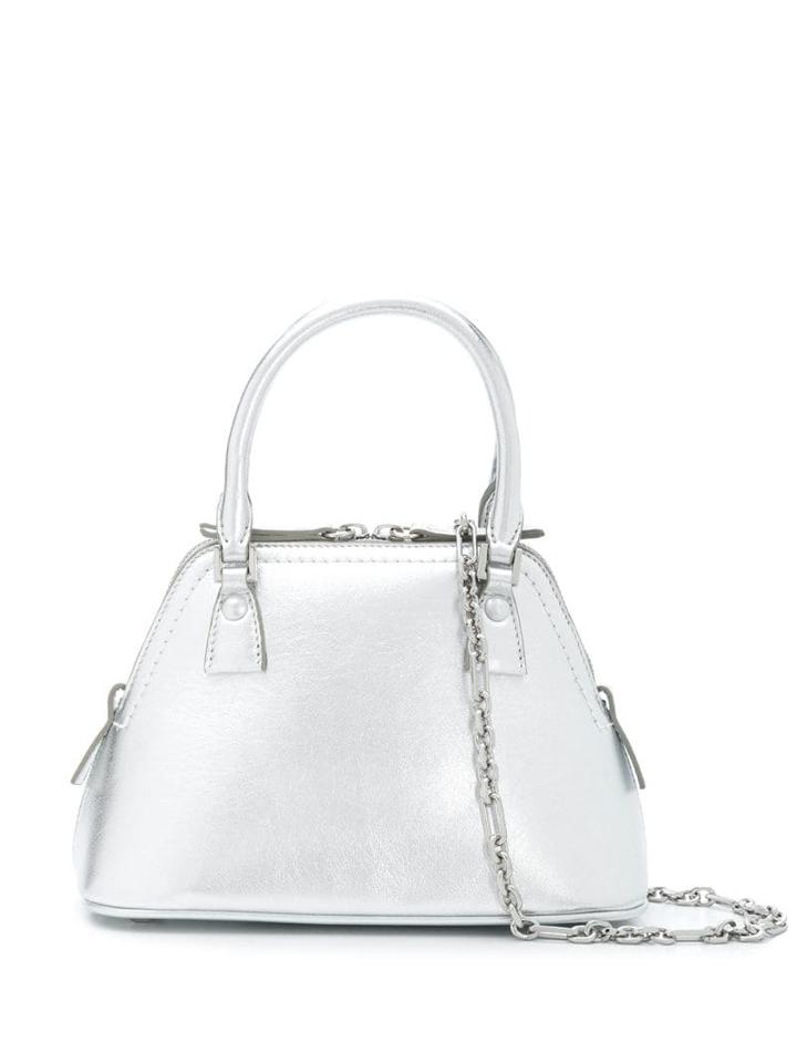 Maison Margiela Logo Patch 2way Bag - Silver