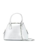 Maison Margiela Logo Patch 2way Bag - Silver