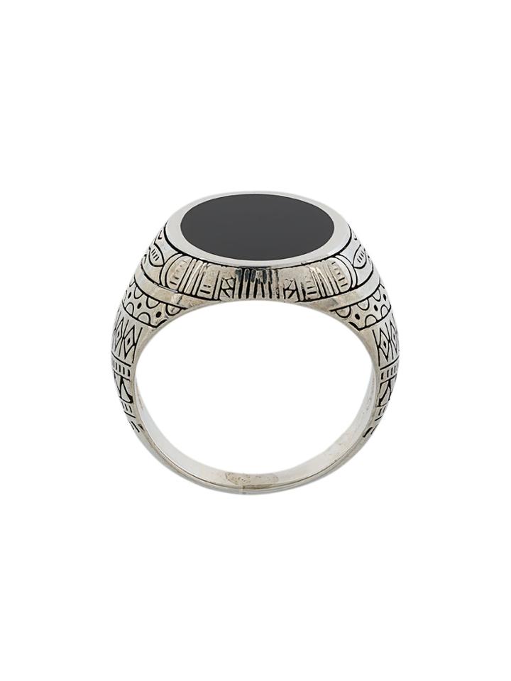 Eleventy Engraved Ring - Metallic
