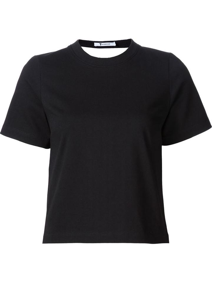 T By Alexander Wang Backless Shortsleeved T-shirt