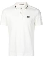 Cp Company Embroidered Logo Polo Shirt - White