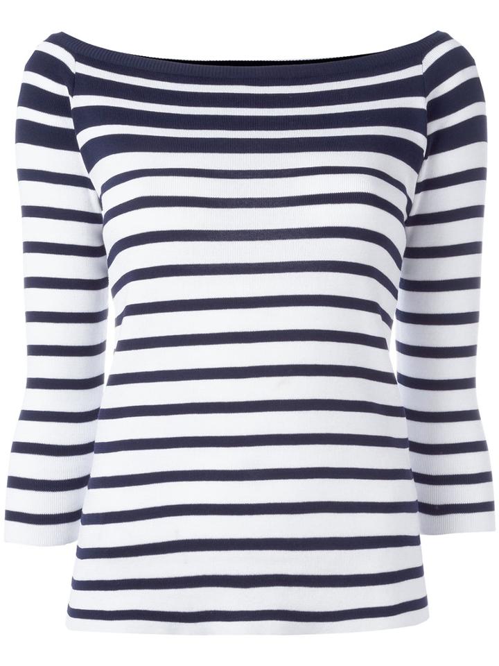Dondup Striped Jumper, Size: Large, Blue, Cotton