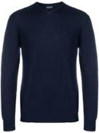 Emporio Armani V-neck Sweater - Blue