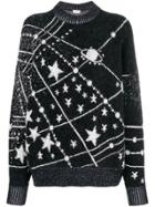 Saint Laurent Lurex Constellation Sweater - Black