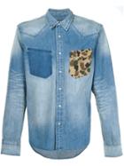 Prps Chest Pocket Detail Shirt, Men's, Size: Large, Blue, Cotton
