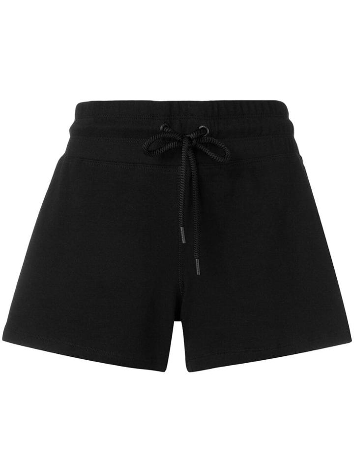Donna Karan Drawstring-waist Track Shorts - Black