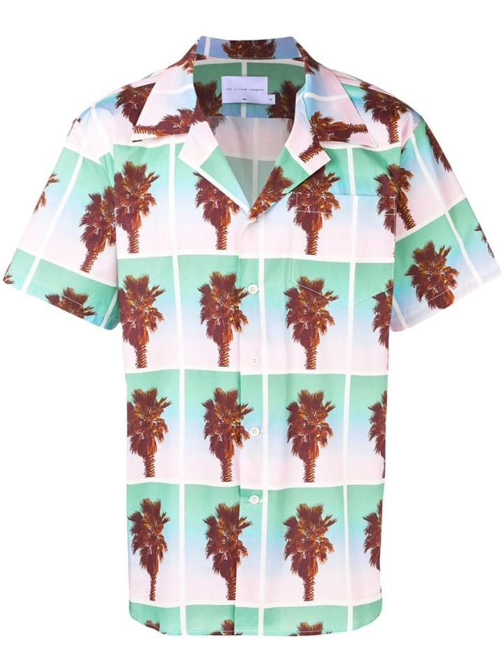 The Silted Company Palm Tree Print Shirt - Green