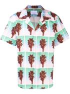 The Silted Company Palm Tree Print Shirt - Green