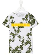 Msgm Kids Printed T-shirt, Boy's, Size: 6 Yrs, White