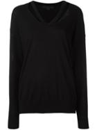 Alexander Wang Cut-out Detail Jumper, Women's, Size: Medium, Black, Merino