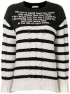 Each X Other Mix Media Striped Sailor Jumper - Black