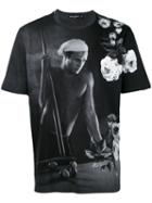 Dolce & Gabbana Marlon Brando Print T-shirt, Men's, Size: 48, Black, Cotton