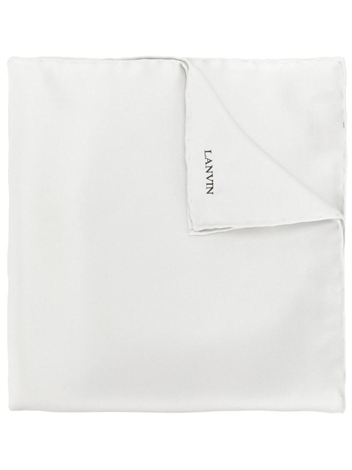 Lanvin Classic Pocket Square - Grey