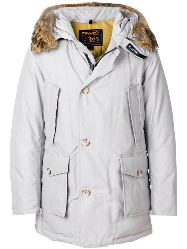 Woolrich Fur Trim Puffer Jacket - Grey