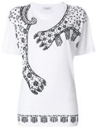 Valentino Paw Print T-shirt - White