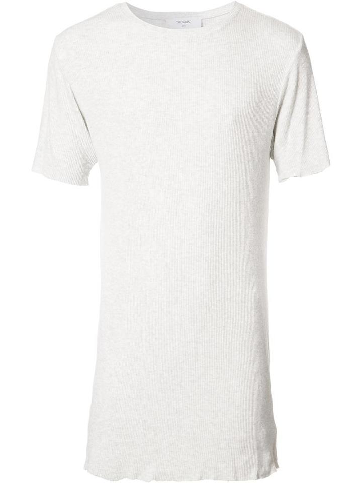 Long T-shirt, Men's, Size: Large, Grey, Cotton/spandex/elastane, The Squad